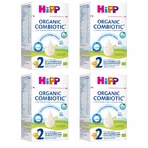 Lapte praf formulă de continuare Organic Combiotic 2, +6 luni, 4x800 gr, Hipp 