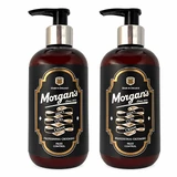 Crema per ricci da uomo Curls Grooming professionale, 2x250 ml, Morgan's