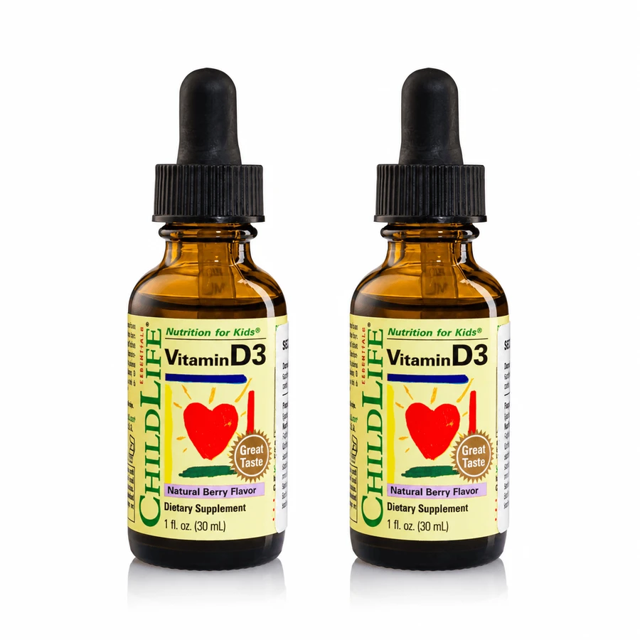 Childlife Essentials vitamin D3 drops for children 500 IU, 2x30 ml, Secom
