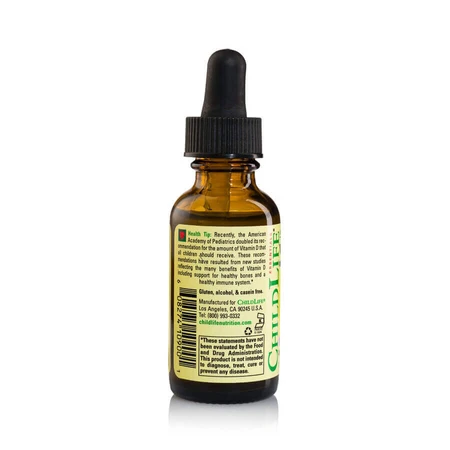 Childlife Essentials vitamin D3 drops for children 500 IU, 2x30 ml, Secom