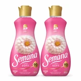 Soft Care Weichspüler, 2x1,2 l, Semana