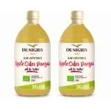 Oțet din cidru de mere nefiltrat, 2x500 ml, De Nigris