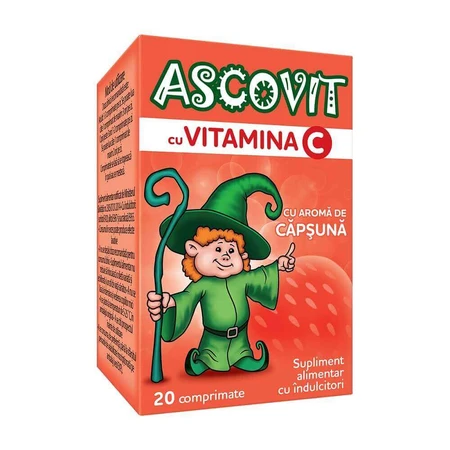 Ascovit Vitamina C mix aroma 4x20 comprimate, Omega Pharm