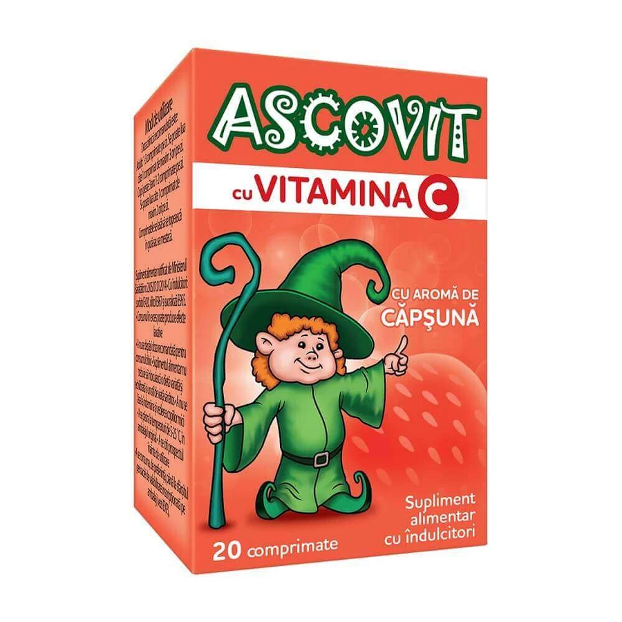 Ascovit Vitamina C mix aroma 4x20 comprimate, Omega Pharm