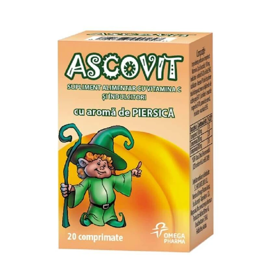 Ascovit Vitamina C mix aroma 4x20 comprimate, Omega Pharm
