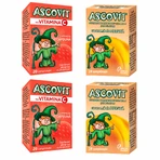 Ascovit Vitamina C mix aroma 4x20 comprimate, Omega Pharm