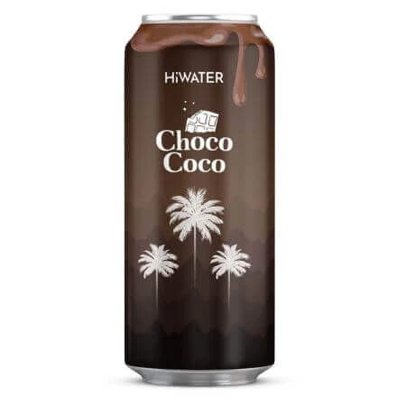 Eau de coco gazéifiée, saveurs variées, 6 x 320 ml, Hiwater