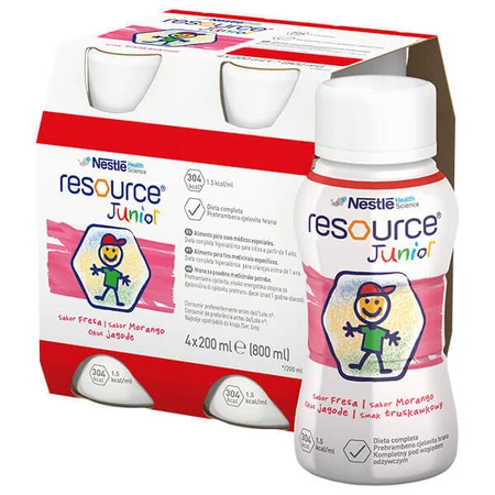 Resource Junior, nutritional formula for children over 1 year old, mixed flavors, 12 x 200 ml 