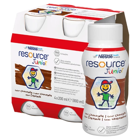 Resource Junior, nutritional formula for children over 1 year old, mixed flavors, 12 x 200 ml 