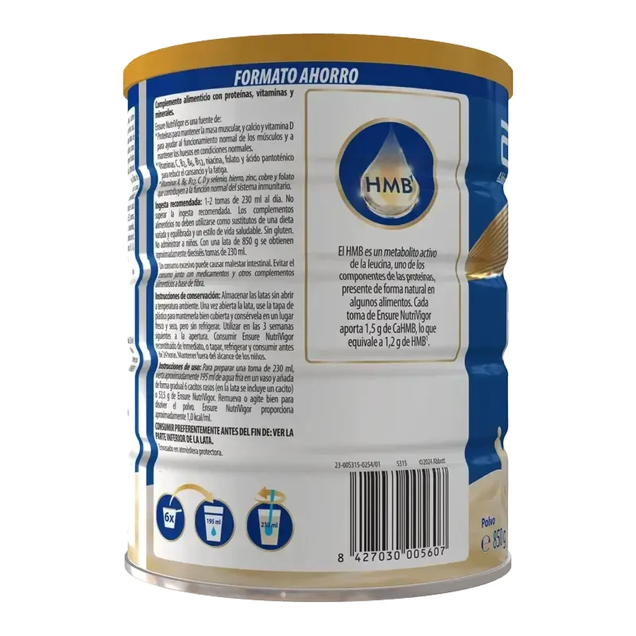 Ensure Nutrivigor alla vaniglia 850 g