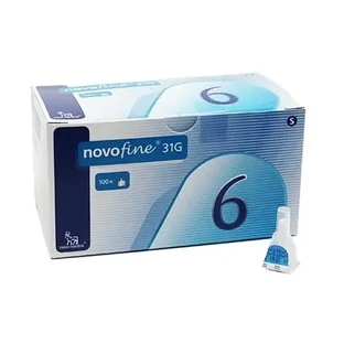 Igły Novo Nordisk NovoFine 31G x 6 mm, 100 sztuk
