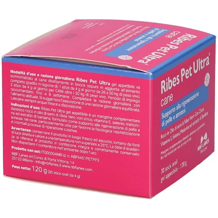 Ribes Pet Ultra Dog Gel, 30 packets, 4 g each