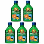 Ulei de pește norvegian, peste 3 ani, aromă fructată, 5x250 ml, Möller's