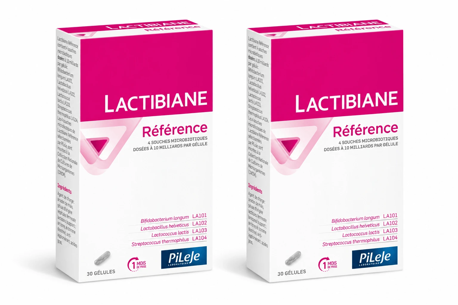 Pileje Lactibiane 30 Capsules Lactibiane Reference Microbiotiques 2x30 Gelules