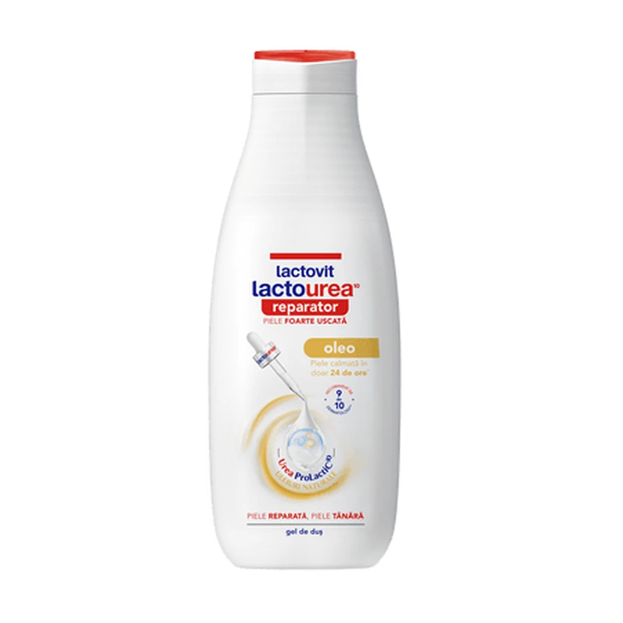 Gel doccia riparatore Lactourea Oleo, 600 ml, Lactovit