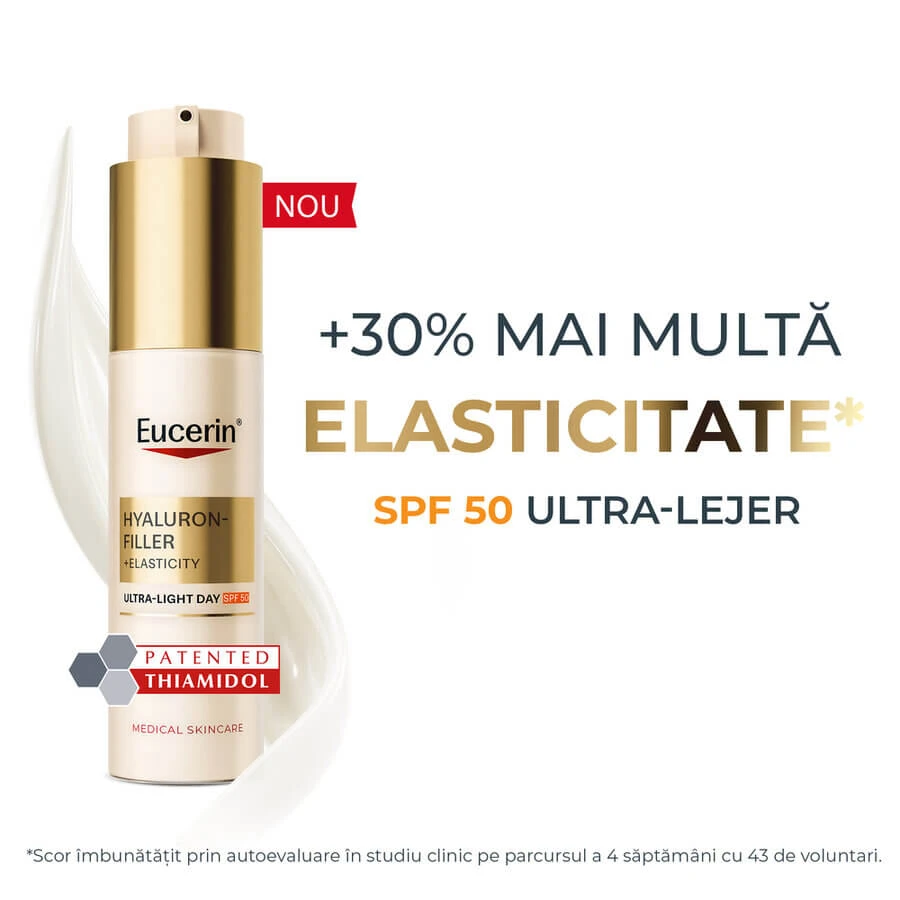 Crème visage SPF 50, Hyaluron-Filler + Élasticité, 50 ml, Eucerin
