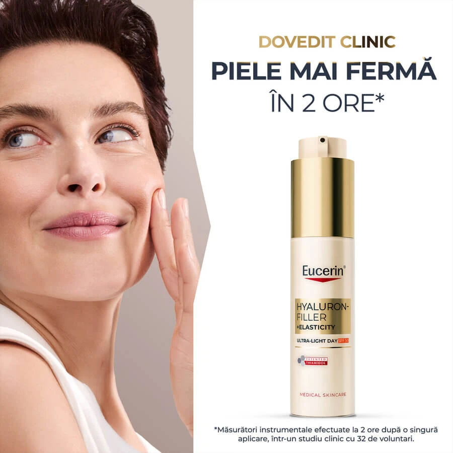 Crème visage SPF 50, Hyaluron-Filler + Élasticité, 50 ml, Eucerin