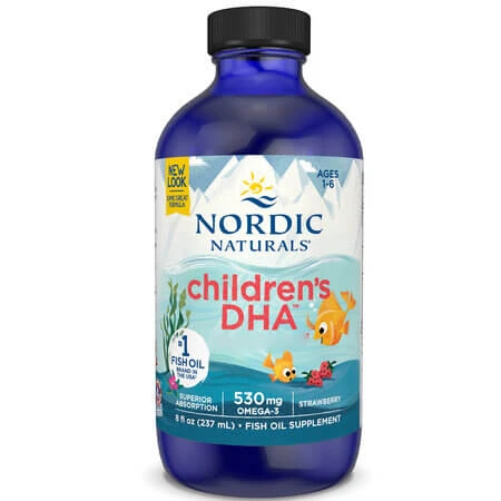 Strawberry-Flavored Omega-3 for Children: Children's DHA, 237 ml, Nordic Naturals