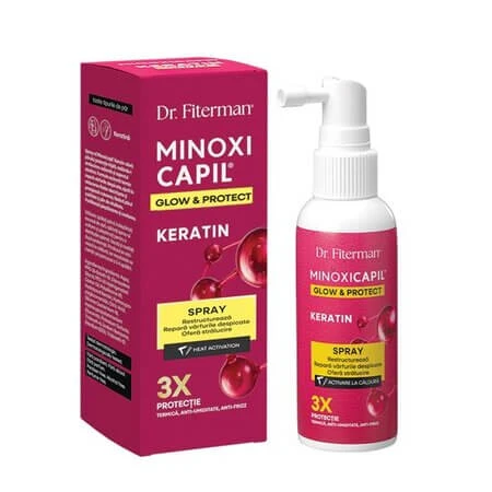 Minoxicapil Keratin Spray for Damaged Hair, 60 ml, Doctor Fiterman