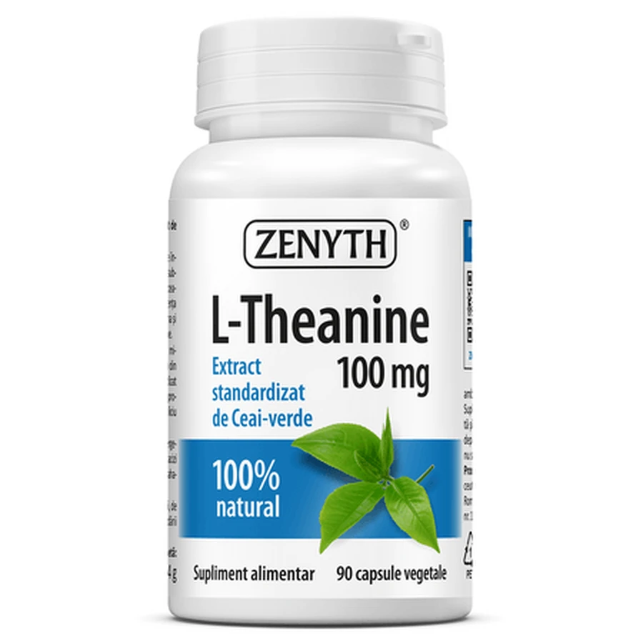 L-théanine, 100 mg, 90 gélules végétariennes, Zenyth