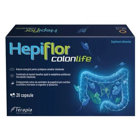 Hepiflor Colonlife, 20 capsules, Therapy