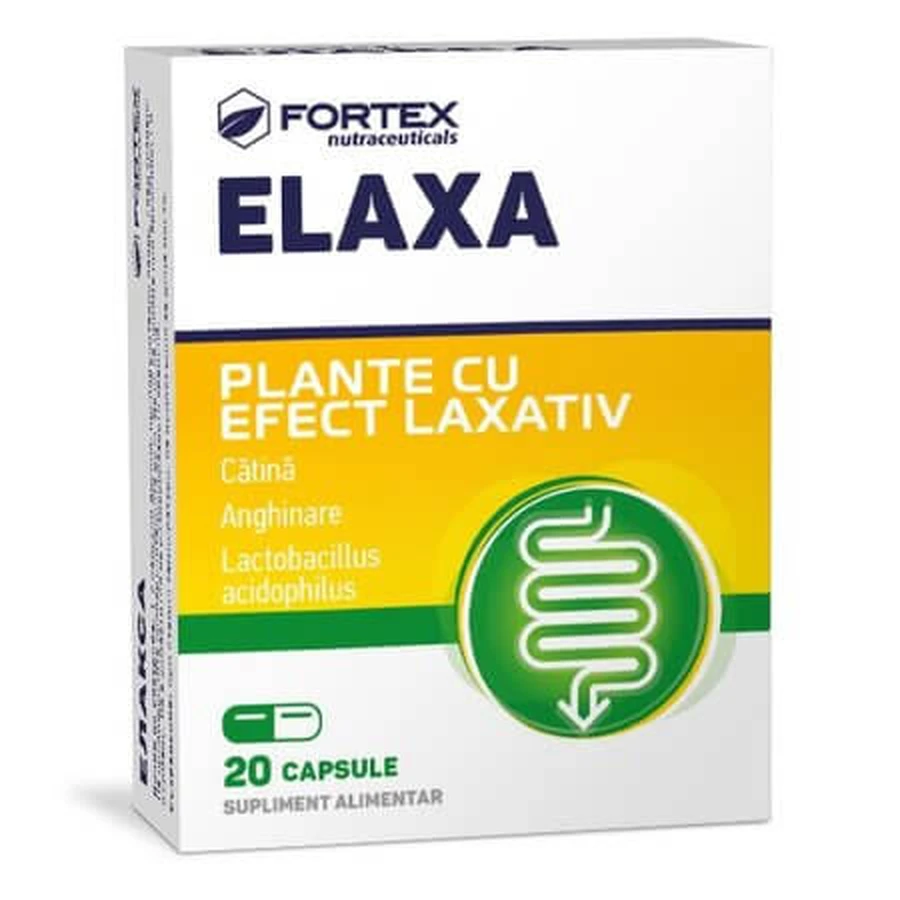 Elaxa, 20 kapsułek, Fortex Nutraceuticals: ceny i cechy