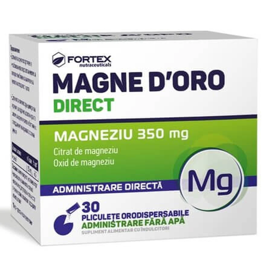 Magne D'oro Direct, 30 sachets orodispersibles, Fortex Nutraceuticals