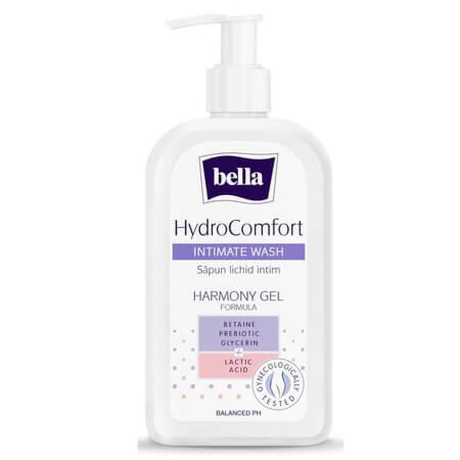 HydroComfort Gel idratante per l'igiene intima, 250 ml, Bella