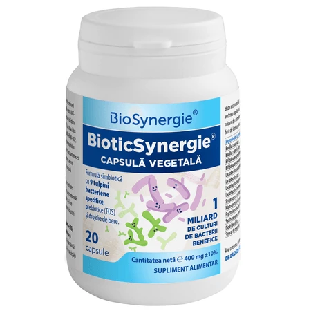 BioticSynergie Prebiotics and Probiotics, 20 capsules, BioSynergie