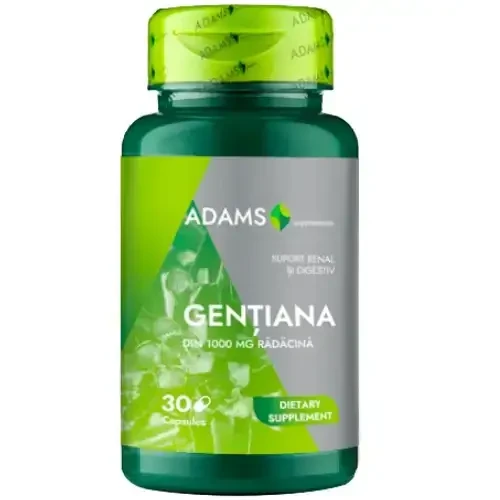 Gentian 1000 mg, 30 capsules, Adams Supplements