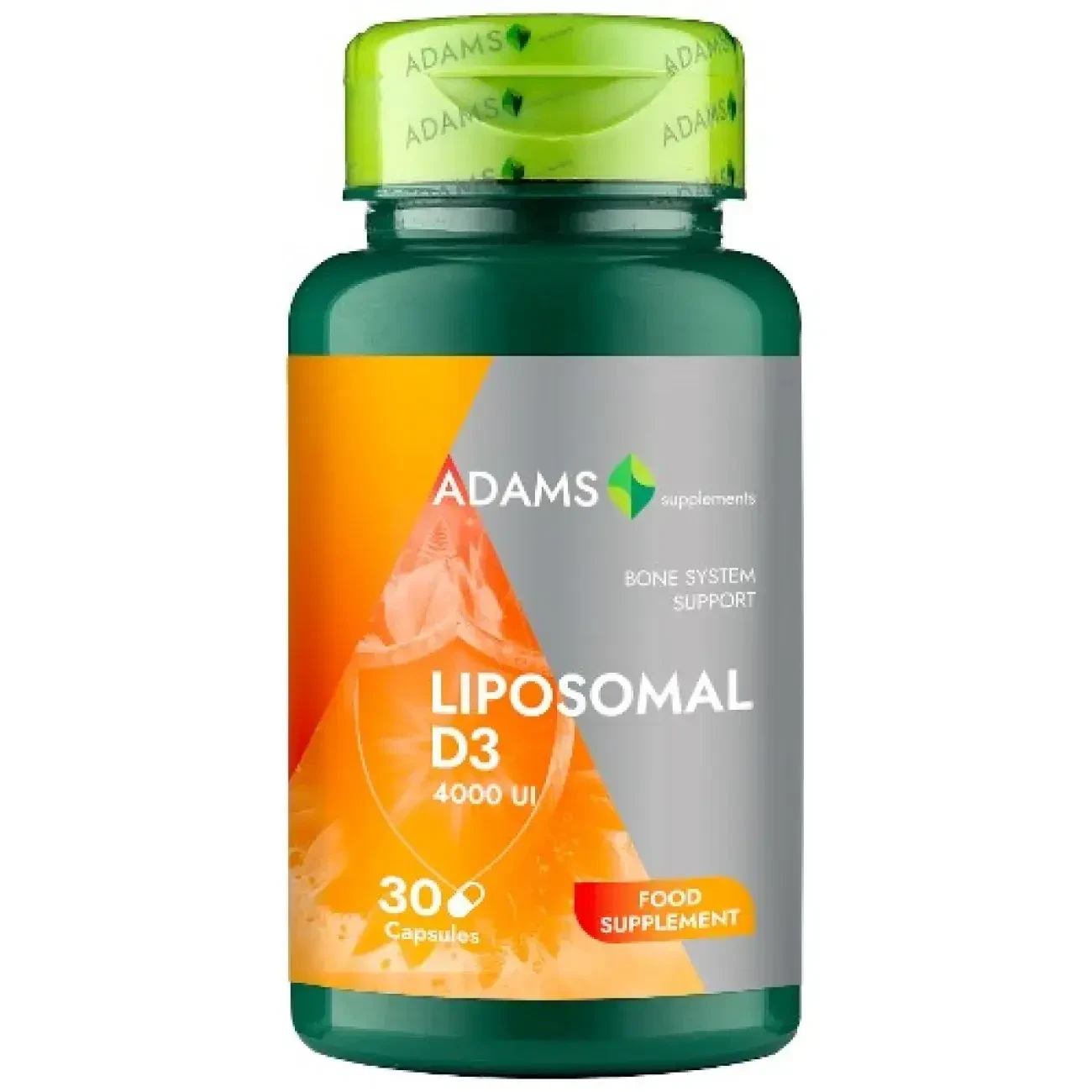 Liposomal D3 4,000 IU, ADAMS Vision, 30 capsules