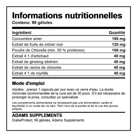 DiabeProtect, 30 capsules, Adams Supplements
