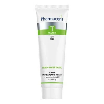 Pharmaceris T Sebo-Moistatic, moisturizing and soothing face cream, SPF 50, 50 ml