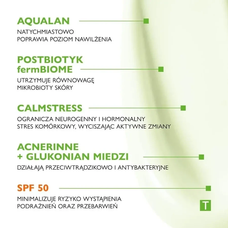 Pharmaceris T Sebo-Moistatic, crema viso idratante e lenitiva, SPF 50, 50 ml