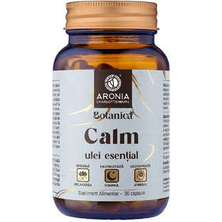 Olejek eteryczny „Calm” — kapsułki zawierające 5 olejków eterycznych zapewniających głęboki relaks, spokojny sen i pomoc w radzeniu sobie ze stresem | Botanica