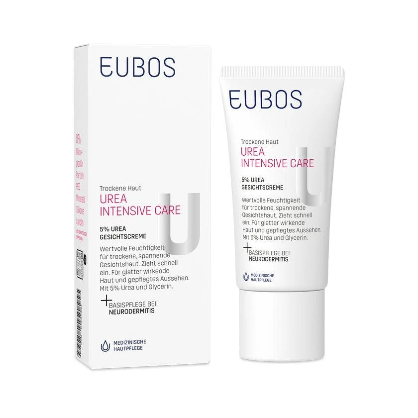 EUBOS UREA Intensive Care 5% Urea Face Cream for Dry Skin, 50 ml