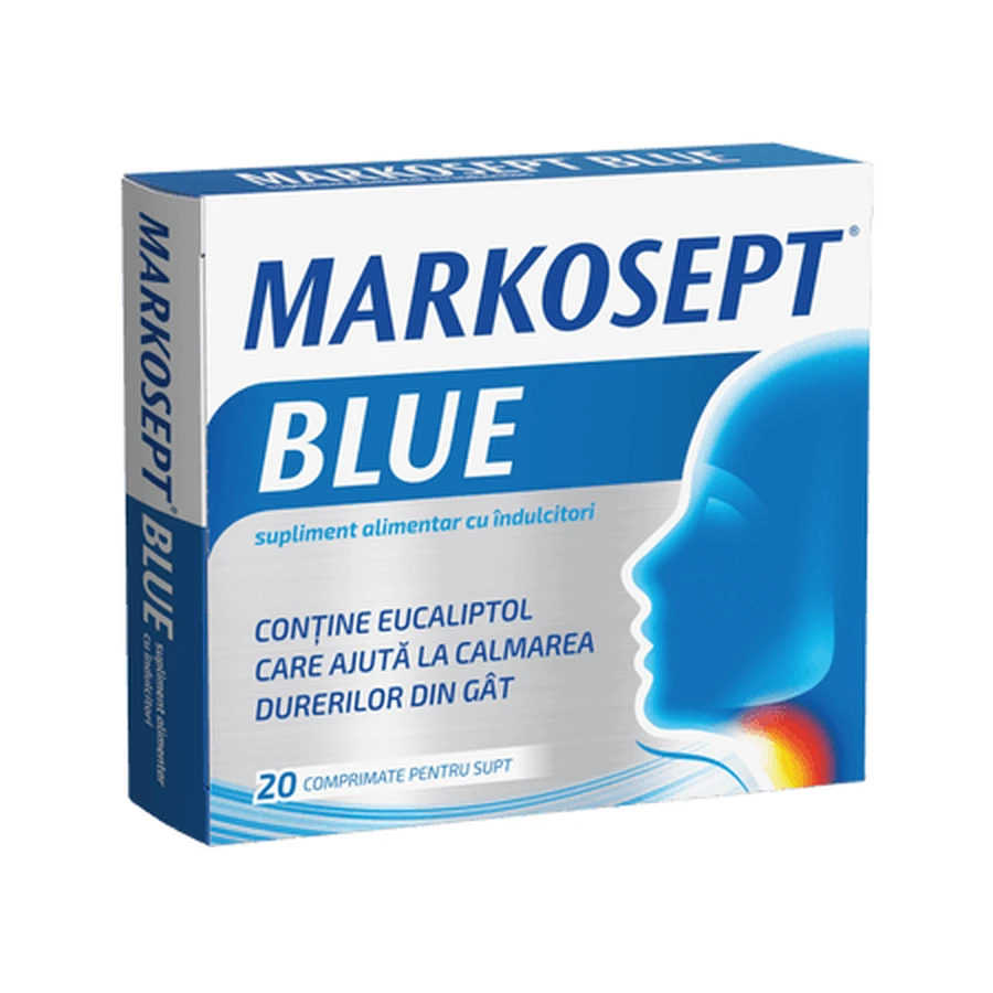 Markosept Blue, 20 lozenges, Fiterman Pharma