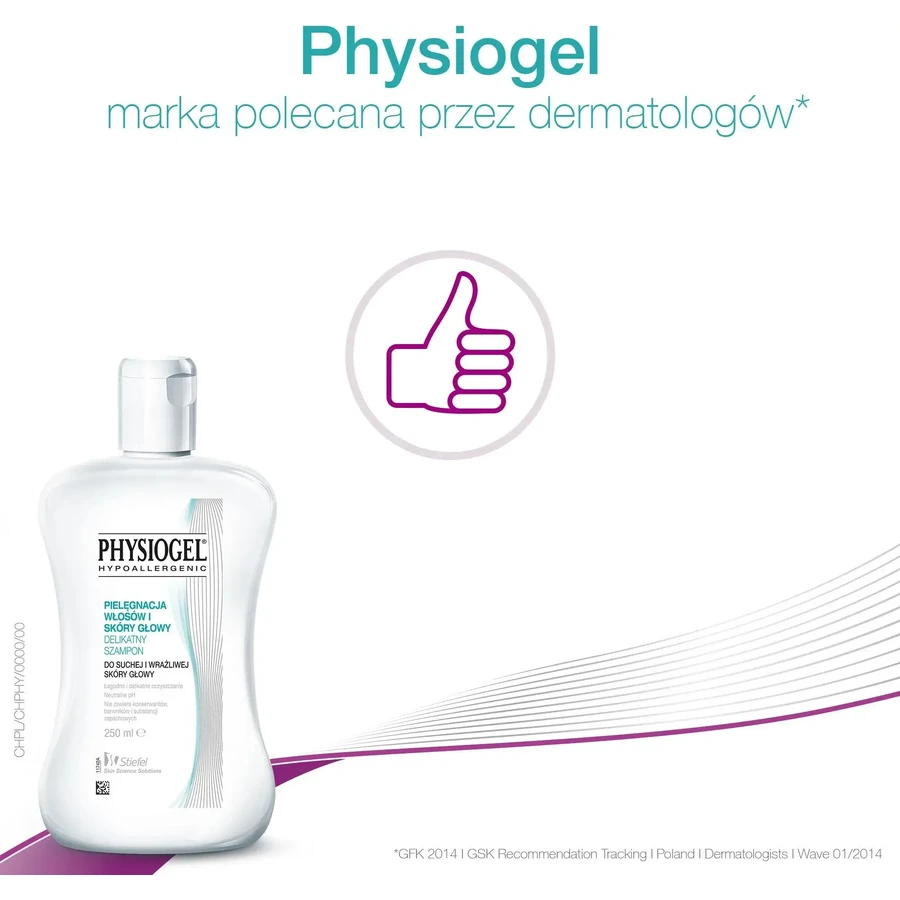 Physiogel Hypoallergenic Shampoo, 2x250 ml