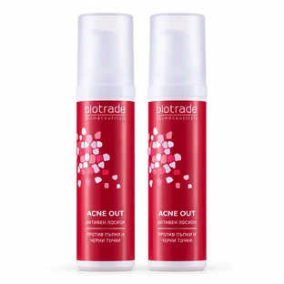 Aktive Lotion gegen Akne Acne Out, 2x60 ml, Biotrade