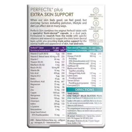 Perfectil Plus Skin Extra Support, x228 tablets + 28 capsules