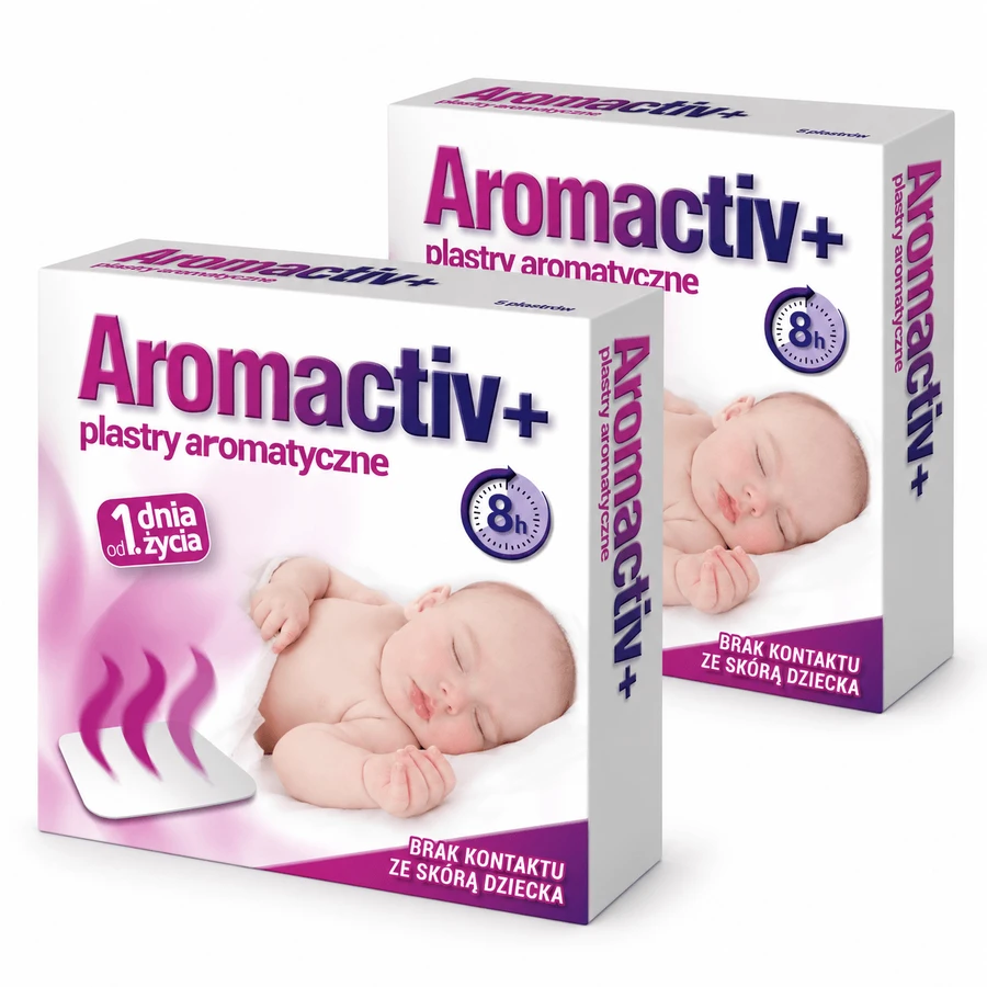Aromactiv+, plastry aromatyczne od 1 dnia życia, 2x5 sztuk: ceny i cechy