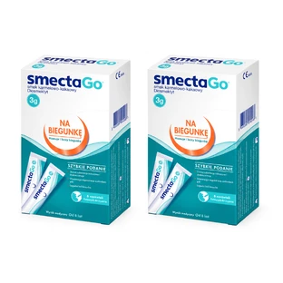 SmectaGo, karamel- en cacaosmaak, 2x8 zakjes