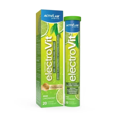 Activlab Pharma Elektrolity, lime flavor, 4x20 effervescent tablets
