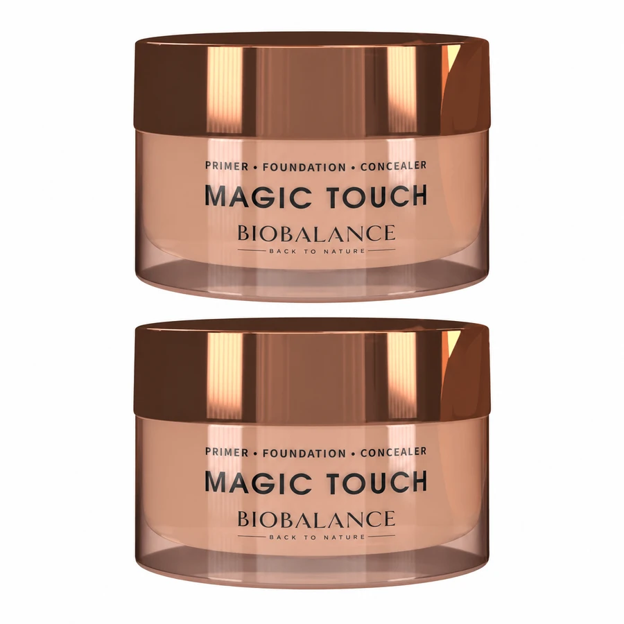 Primer, fond de ten și anti-cearcăn cu vitamina C Magic Touch, 2x30 ml, Bio Balance