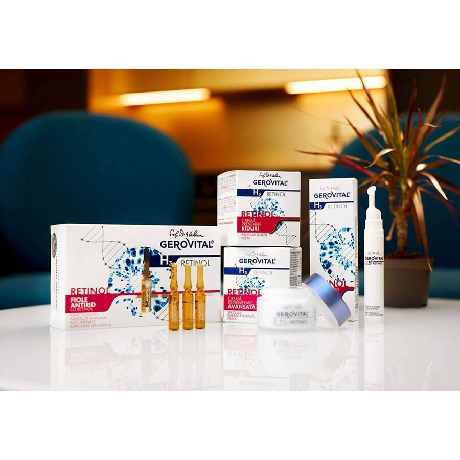 Crema per la rigenerazione avanzata Gerovital H3 Retinol, 50 ml, Farmec