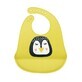 Silicone bib with pocket, Penguin, Coccorito