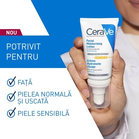 Feuchtigkeitsspendende Gesichtscreme SPF 30, 52 ml, CeraVe