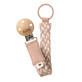 Pacifier clip, Blush - Ivory, Bibs