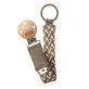 Pacifier clip, Dark Oak - Vanilla, Bibs