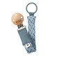 Pacifier clip, Petrol - Baby Blue, Bibs